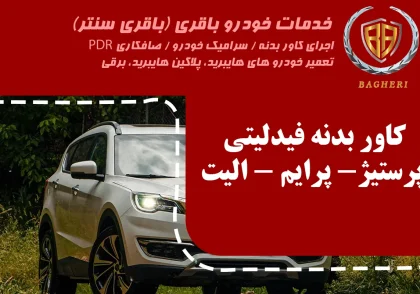 کاور بدنه ماشین فیدلیتی پرایم - پرستیژ - الیت
